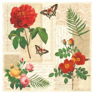 Decoupage Napkins, Paper Napkins For Decoupage, Decoupage, Napkins Vintage  Paper Napkins, Two Lunch Napkins Free Shipping