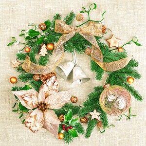 Decoupage Paper, Decoupage Napkins, Decoupage Napkins Christmas, Tissue Paper For Decoupage, Christmas Napkins, Two Luncheon Napkins, Crafts