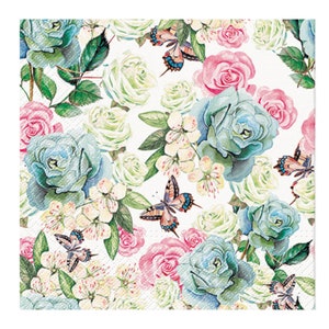 Decoupage Napkins, Decoupage Paper, Decoupage Paper For Furniture,  Decoupage Tray, Decoupage Napkins Floral, Two Single Luncheon Napkins