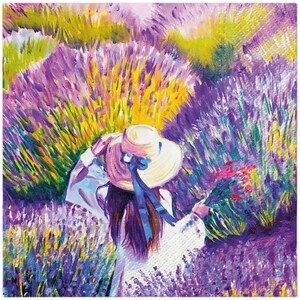 Servilletas de papel Decoupage, Servilletas de lavanda, Servilletas florales, Servilletas de papel para decoupage, Arte, Artesanía, Dos servilletas de almuerzo, Napkins Free Ship
