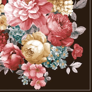 Paper Napkins For Decoupage, Paper Napkins, Floral Paper Napkins, Decoupage Napkins, Craft Supplies, Decoupage For Furniture, Two Napkins