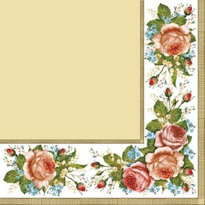 Paper Napkins For Decoupage, Decoupage, Decoupage Napkins, Decoupage Napkins Floral, Decoupage Napkins Vintage, Two Luncheon Paper Napkins
