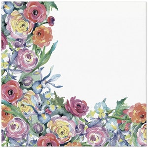 Twee decoupage servetten, decoupage, decoupage servetten bloemen, decoupage servetten lente, decoupage twee lunch servetten gratis verzending