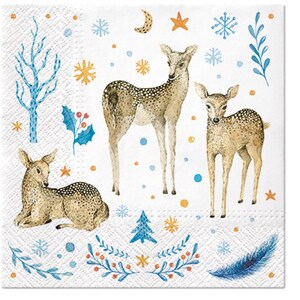 Decoupage Napkins Christmas, Decoupage Napkins, Christmas Napkins, Decoupage Napkins Animals, Paper Napkins For Decoupage, Two Lunch Napkins