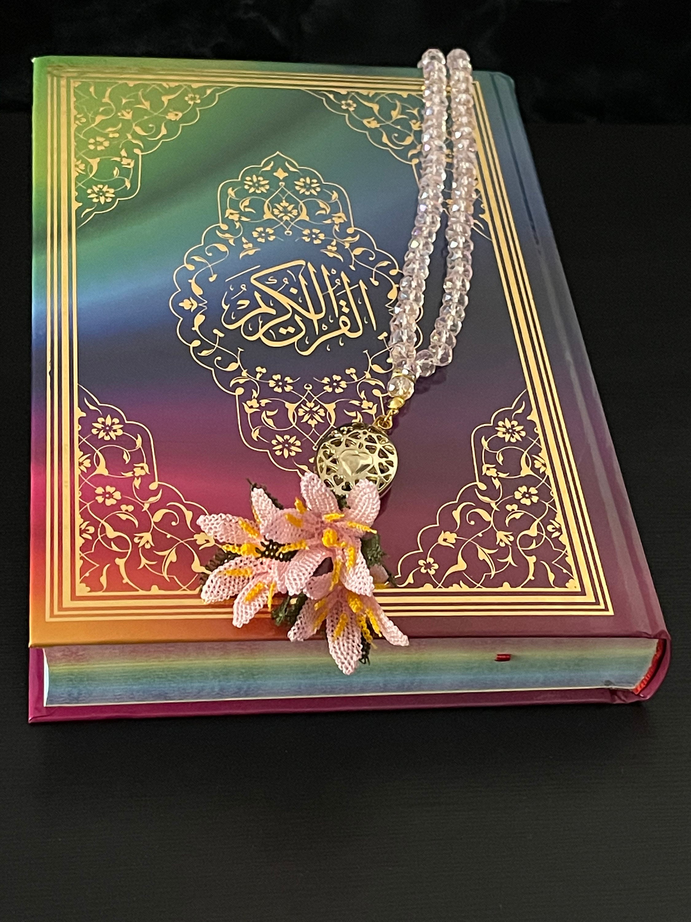 RAINBOW QURAN Rainbow Quran & Tasbeeh Islamic Gift Set Etsy UK