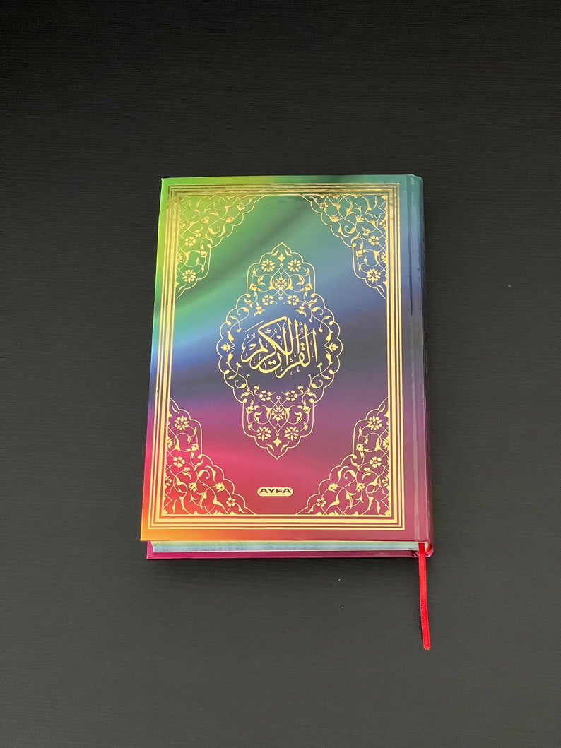 RAINBOW QURAN Rainbow Quran & Tasbeeh Islamic Gift Set Etsy UK