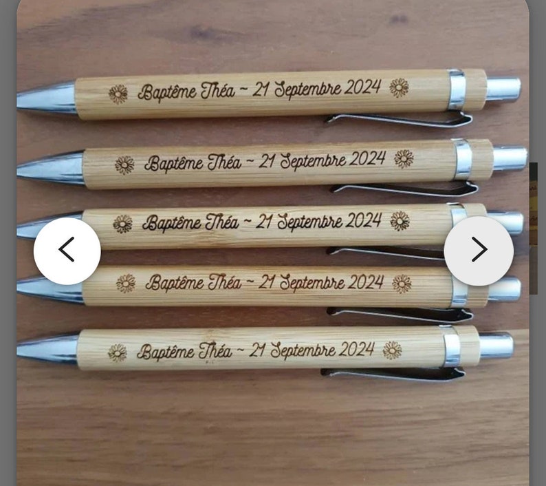 Personalized pen wedding guest gift baptism gift witness gift wedding pen image 6