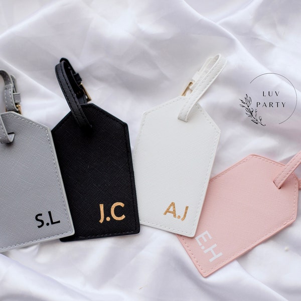 Custom Luggage Tag | Bridesmaid Gifts | Bachelorette Party Gifts | Travel Gifts for Her Christmas Gifts | Personalized Travel Wallet |