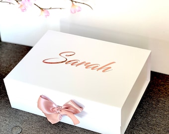 Magnetic Box with Ribbon | Bridesmaid Proposal gift box | Groomsmen Godparents | Bridesmaid | Bridesmaid Proposal | Maid of Honour box