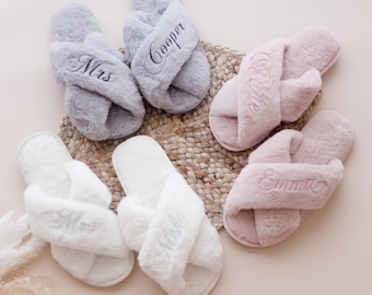 Fluffy Slippers for women, Slippers, gift for girlfriend, gift for her, wedding gift ideas gift for mum gift for sister gift for woman