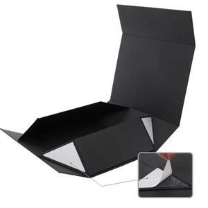 Coffret cadeau personnalisé de luxe NOIR MAGNETIQUE Parrains et marraines Demoiselle d'honneur Proposition de demoiselle d'honneur Coffret demoiselle d'honneur image 7