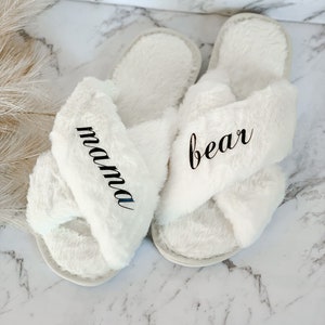 Wedding Slippers Bride Slippers Bridal Shower Gift Cute Bride to Be Gifts Wedding Gift for Bride Getting Ready Honeymoon Gifts image 7