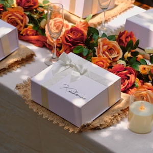 Personalized Magnetic Gift Box with Ribbon, Bridesmaid Proposal image 13