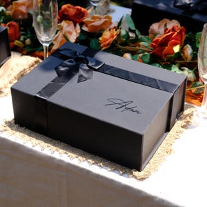 Personalized Magnetic Gift Box with Ribbon, Bridesmaid Proposal image 9