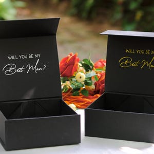 Personalized Magnetic Gift Box with Ribbon, Bridesmaid Proposal image 12
