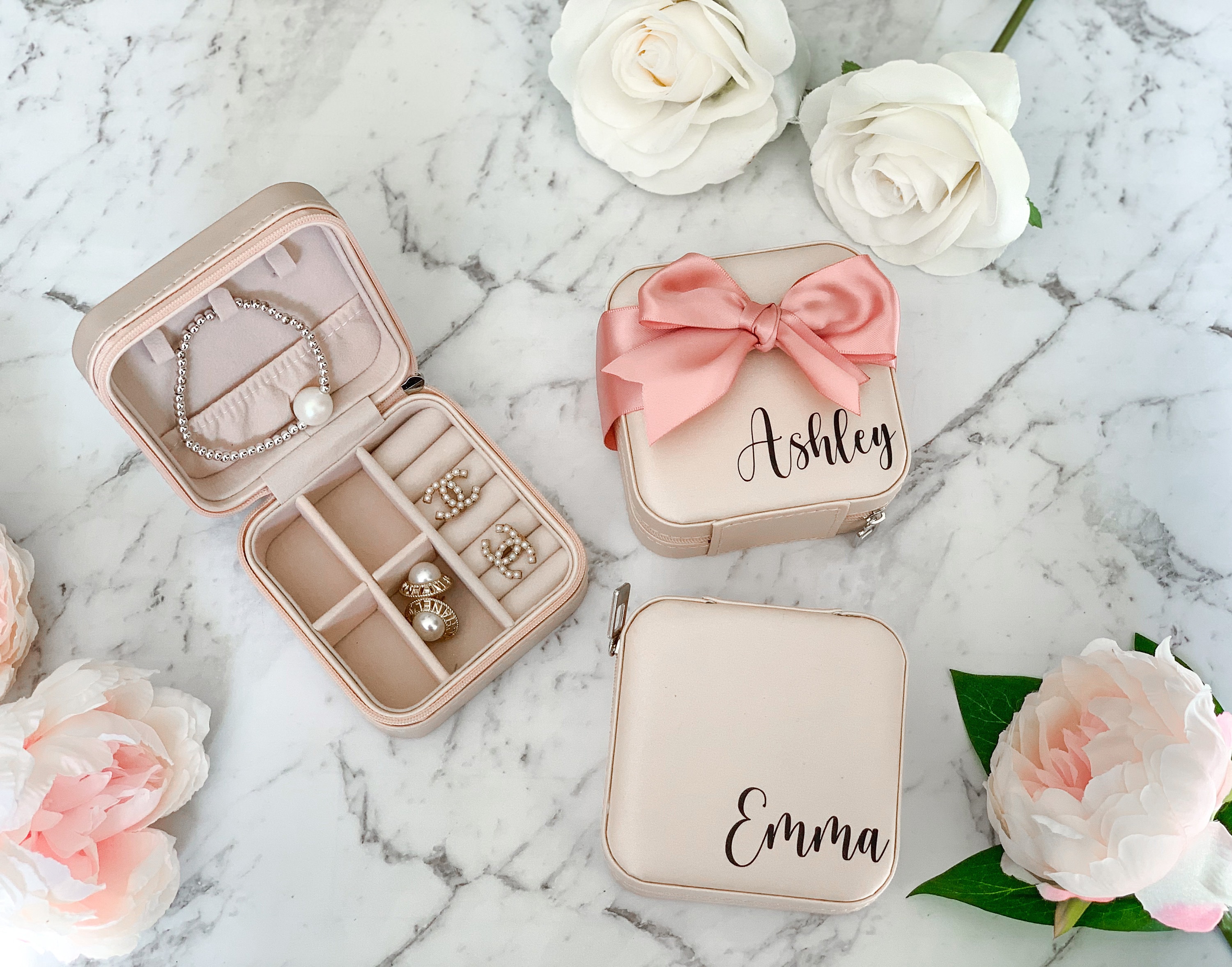 Personalized Jewelry Boxes Bridesmaid Jewelry Box Bridesmaid Etsy