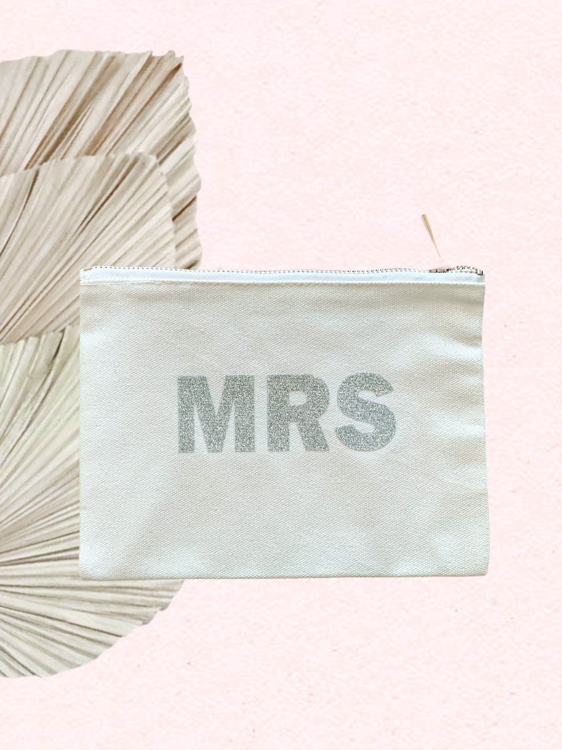 Bride Makeup Bag Cosmetic Bag, Bride to Be Gifts for Her, Bride