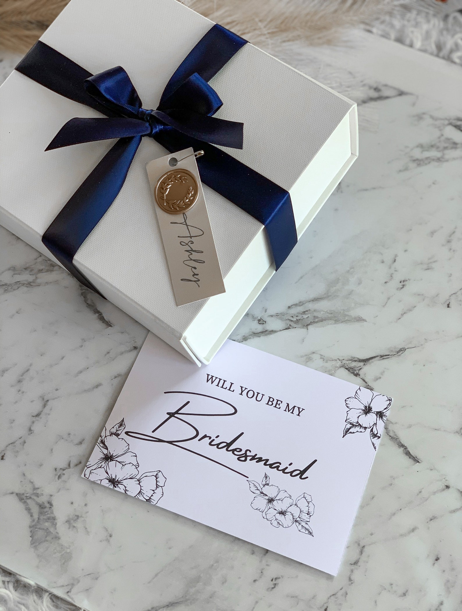 PERSONALISED Bridesmaid Proposal Gift Box Custom Gift Box - Etsy