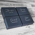 Magnetic Gift Box Groomsman, Empty Personalized Bridesmaid Box, Flower Girl Proposal Box, Maid of Honor Box, Luxury Gift Box product logo