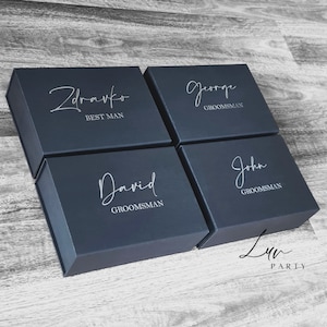 Magnetische geschenkdoos stalknecht, lege gepersonaliseerde doos voor bruidsmeisje, doos bloemenmeisje voorstel, doos bruidsmeisje, luxe geschenkdoos