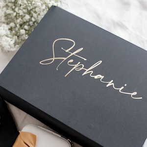 Luxe grote geschenkdoos, magnetische geschenkdoos, geschenkdoos getuige, gepersonaliseerde naamdoos, verjaardagsdoos, stalknecht, doos bruidsmeisjes