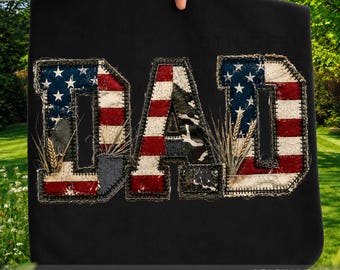 Patriotic Hunting Dad PNG, American Flag Camo Graphic, Sublimation file, Hunting Faither Digital Download