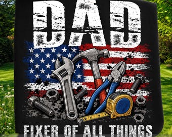 Dad Fixer Of All Things Png, Retro Dad Png, Patriotic Dad Png, 4th Of July Dad Png, Fathers Day Png, Handy Dad Png