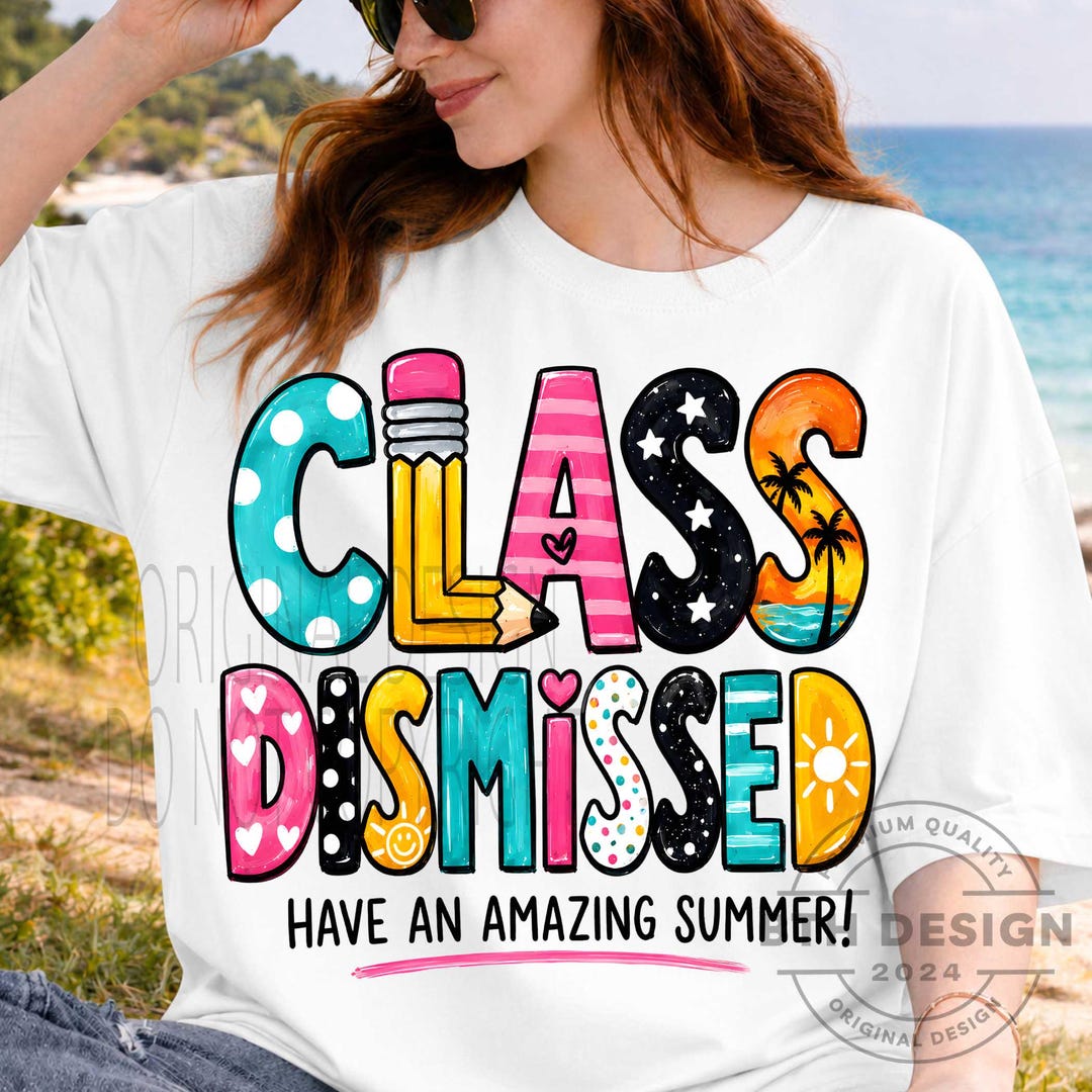 Preppy Class Preppy Class Dismissed Png, Last Day of School Png, Striped Smiley Face ...