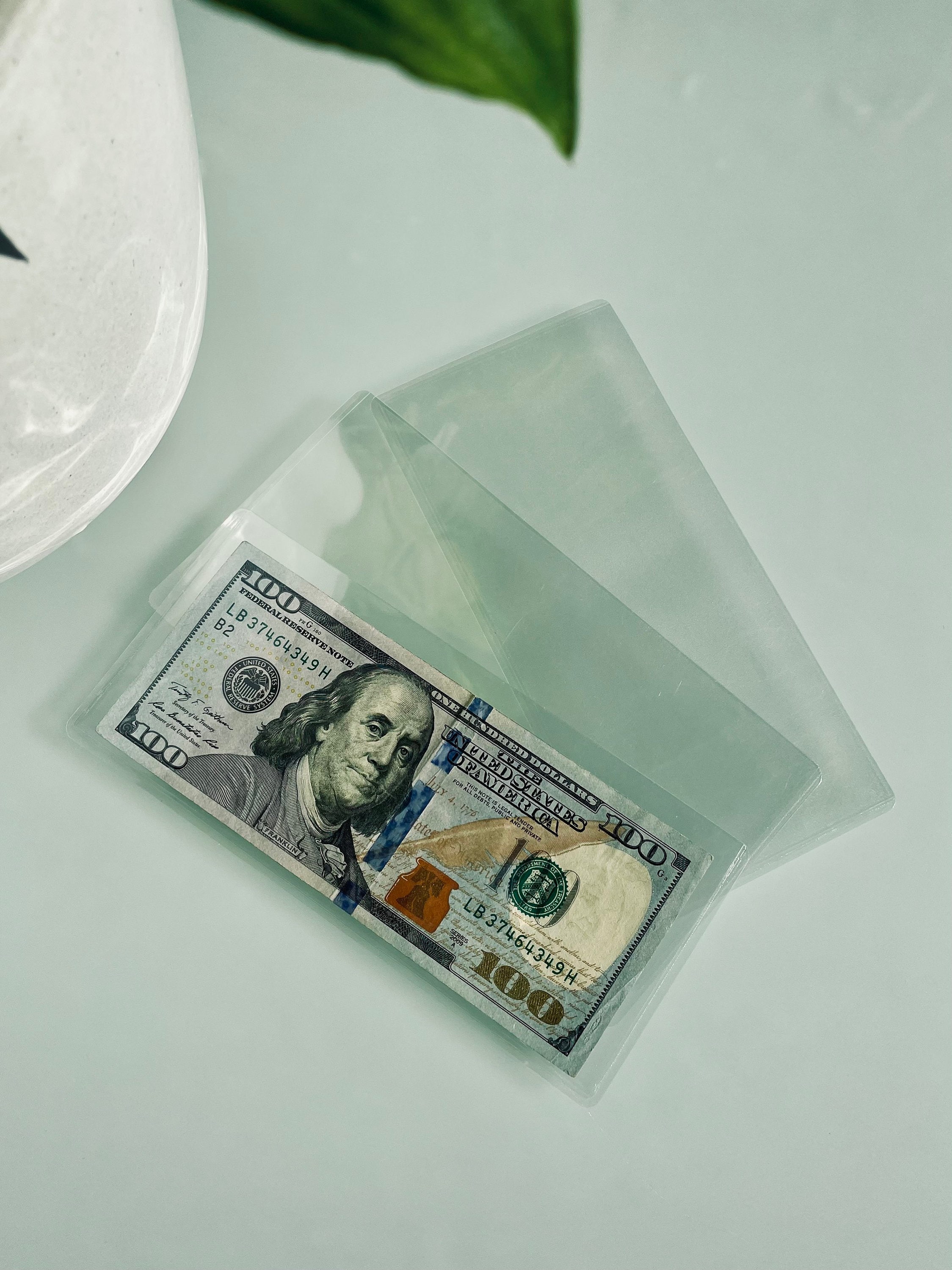 Clear Cash Envelopes Laminated Minimalist Style Personal/ Etsy