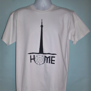 Emley Moor Mast Inspired Home Tee shirt