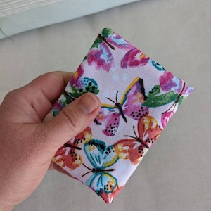 Carteira de bolso - borboleta aquarela, carteira feminina roxa pequena, porta-moedas azul-petróleo, bolso com zíper, fecho magnético, porta-cartão de crédito