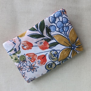 Cartera de bolsillo - Lona con dibujo floral, cartera pequeña para mujer, monedero con flores, bolsillo con cremallera, cierre magnético, tarjetero