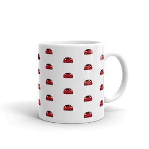 Mazda Miata MX5 White Glossy Mug Gift