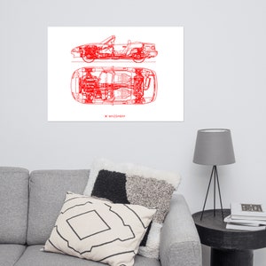 Mazda Miata (Mx-5) NA Gift Poster