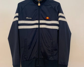 Mens Ellesse Tracksuit Top - Blue - Size Small