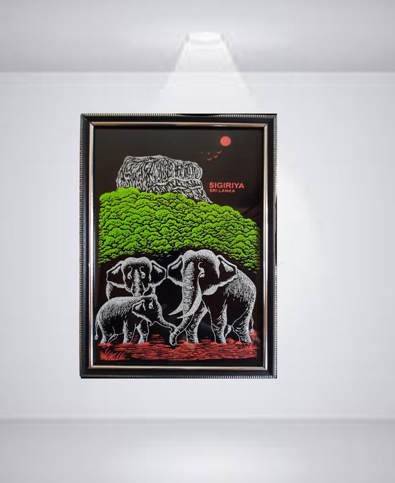 Sri Lanka Sigiriya Wall Art Homemade Unique Canvas Shine Etsy