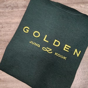 Jungkook Golden Embroidered sweatshirt