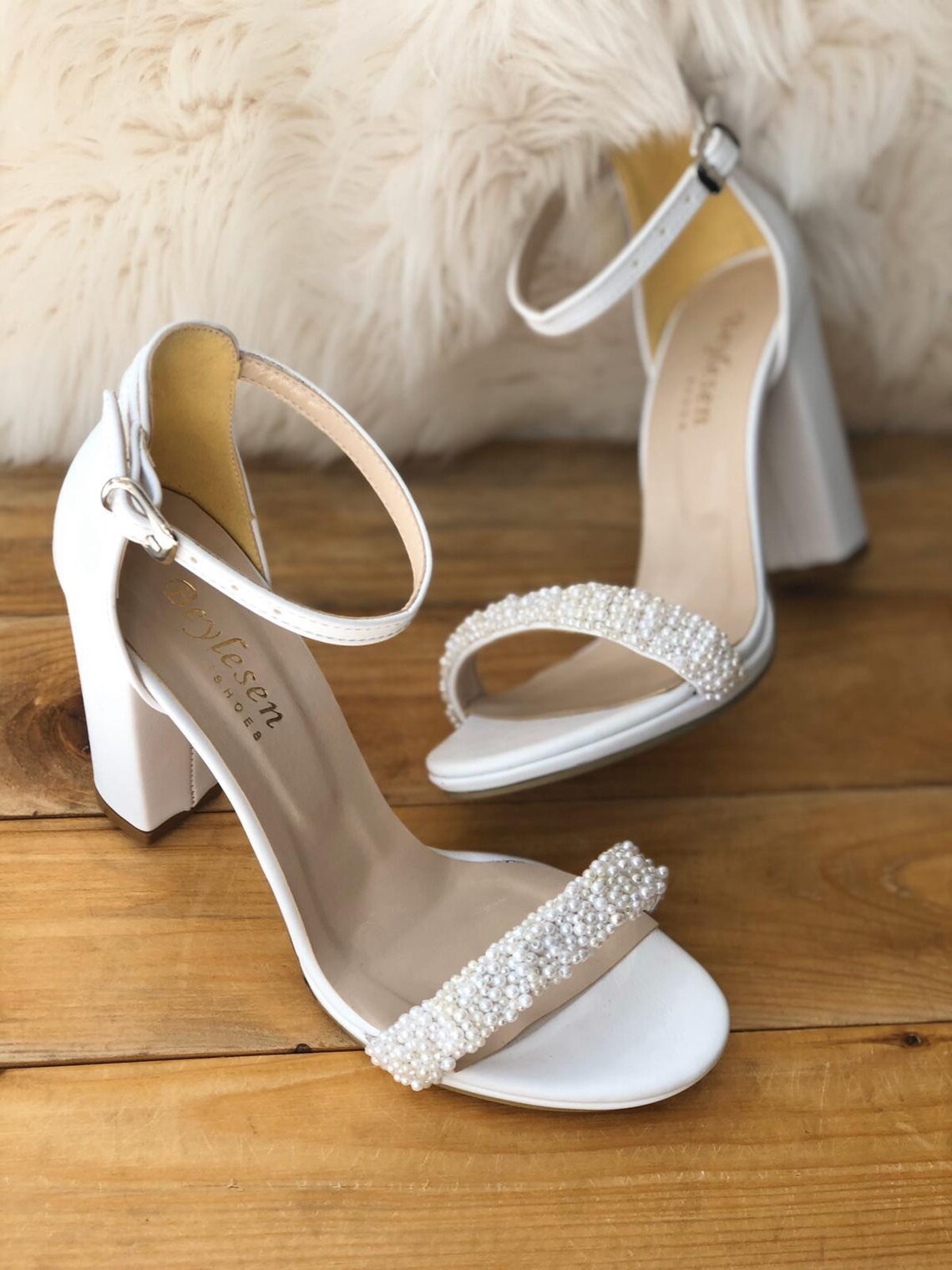 Pearl wedding shoes Handmade bridal shoes with pearls bride Etsy