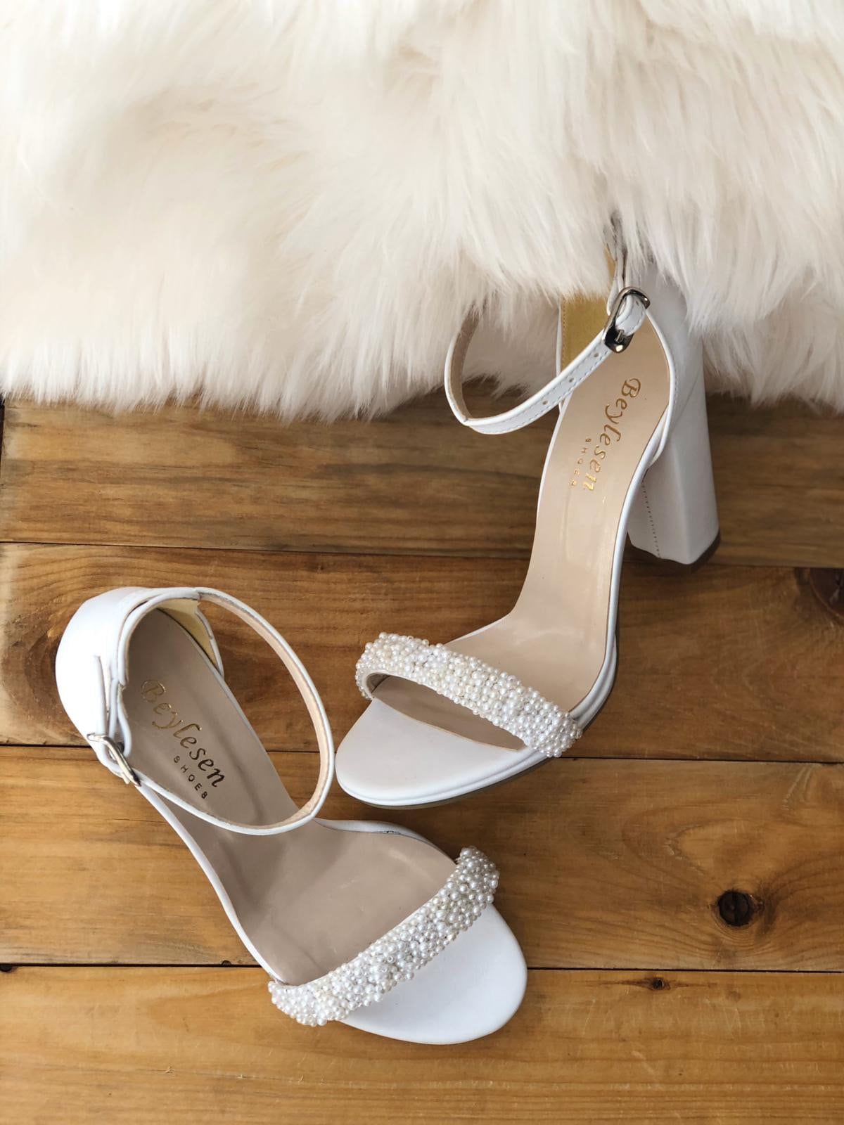 Pearl wedding shoes Handmade bridal shoes with pearls bride Etsy