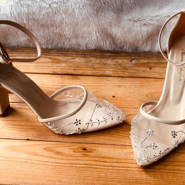 bling bridal shoes