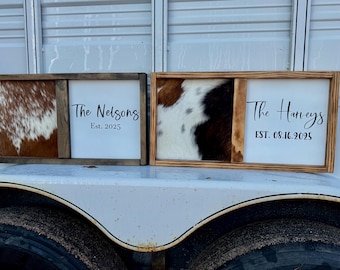 Branding Sign • Western Guestbook • Wedding • Personalized Sign