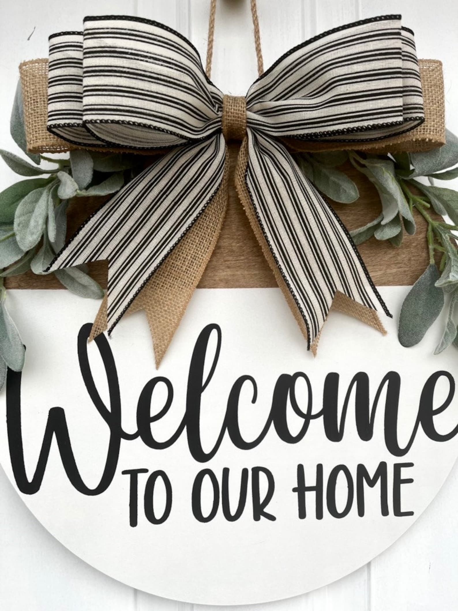 Welcome Front Door Hanger Farmhouse Styled Decor Welcome - Etsy