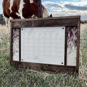 Western Calendar • Genuine Cowhide Oversized Planner