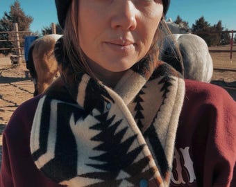 Western Wool Scarf | Handmade | Western Boho | Pendleton