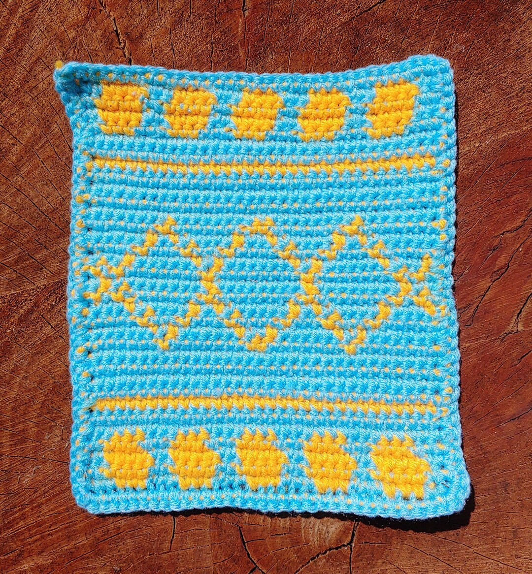 Easy Spring Tapestry Cloth Crochet Pattern - Etsy