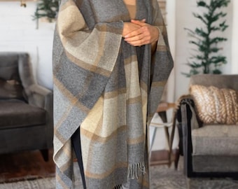 Merino wool shawl Bridesmaid present soft wool wrap tassel pashmina gift for her  oversized scarf lightweight poncho wrap