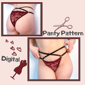 panty pattern/panties sewing pattern pdf/sewing pattern/underwear pattern/girls panties pattern/panties pattern pdf/size XS-XL/download pdf