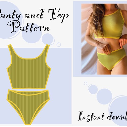 PDF Sewing Pattern BRA Top Mary Etsy