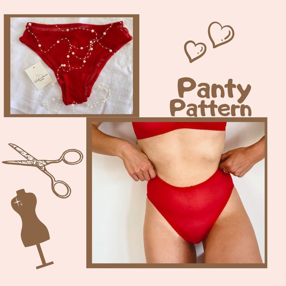 High Waist Panties Sewing Pattern PDF Women's Panties Etsy