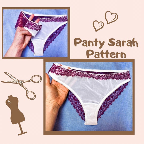 Underwear Panties Sewing Pattern, Instant Download Lingerie Pdf